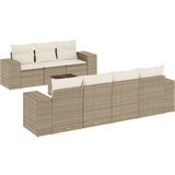 Maison Chic Seti vrtnega pohištva - Vrtna garnitura - Vrtni pohištvo set 8-delna z blazinami bež poli ratan, (21799723) | Shoptok.si