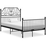  Za krevet crni metalni 120 x 200 cm | shoptok.hr