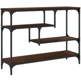 vidaXL Konzolna mizica rjav hrast 100x30x75 cm inženirski les | Shoptok.si