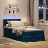  Okvir kreveta s madraca tamnoplavi 90x190cm baršunasti | shoptok.hr
