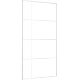  Klizna vrata od stakla ESG i aluminija 102,5 x 205 cm bijela | shoptok.hr