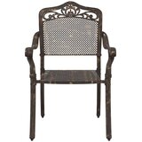  Vrtna stolica 2 pcs Bronzana 55 x 55 x 92,5cm Aluminij | shoptok.hr