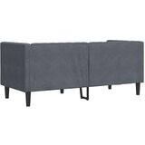  Kavč Temno siva 174 x 74,5 x 70,5 cm Žamet, (5000138253) | Shoptok.si
