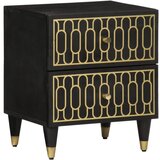 Maison Chic Dvo delni komplet Nočne omarice - Nočne mize 40x33x46 cm trdna borovina, (21689760) | Shoptok.si