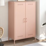  The Living Store Visoka omara roza 68x39x113 cm jeklo - Visoka Omara, (21496152) Cene