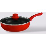 Five TAVA S POKLOPCEM ESSENTIELLE 24 CM ALUMINIJ/BAKELIT, CRVENA | shoptok.hr