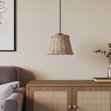 vidaXL Sjenilo za stropnu svjetiljku smeđe Ø15x12 cm od pruća Cijene