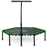 Neo-Sport fitness trampolin s ručkom 127 cm – šesterokutni, zeleni | shoptok.hr