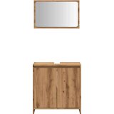 vidaXL Kopalniška garnitura 2-delna artisan hrast inženirski les | Shoptok.si
