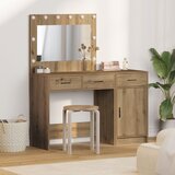 vidaXL set 2 artisan hrast inženirski les srednja toaletna miza Cene