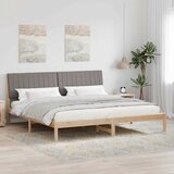  Krevetna konstrukcija Smeđa 200 x 200 cm Čvrsto borovo drvo | shoptok.hr
