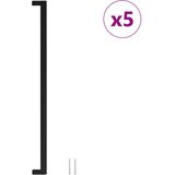 Ručke za ormarić 5 kom crne 480 mm od nehrđajućeg čelika | Eponuda.com