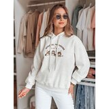 DStreet Bluza damska oversize z kapturem SPECIAL KITTY szara | Shoptok.si