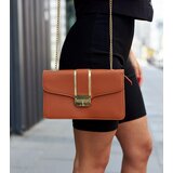 Gemre Brown shoulder bag with chain Elmia | shoptok.hr
