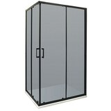 AQUAART Kotni tuš Black (Do x Š x V: 80 x 120 x 195 cm, Barva profila: Črna) | Shoptok.si