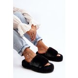 Boto Women's Furry Slippers Black Biella | shoptok.hr