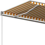  Prostostoječa avtomatska tenda 600x350 cm rumena/bela, (20728728) | Shoptok.si