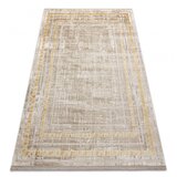 RugsX Moderna preproga DUKE 51523 bež / zlata - Okvir, strukturiran, zelo mehak, resice 160x220 cm, (21993898) | Shoptok.si