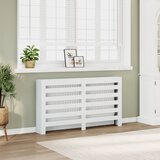 vidaXL Pokrov za radiator bel 149x20x82 cm inženirski les Cene