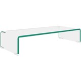 Maison Chic Stojalo za TV / ekran - TV stojalo - Stojalo za ekran stekleno prozorno 60x25x11 cm, (21701310) Cene