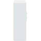  Visoka komoda bijela 80 x 42,5 x 124 cm konstruirano drvo | Eponuda.com