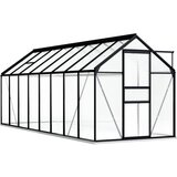vidaXL Rastlinjak z okvirjem antraciten aluminij 9,31 m&sup2; cene