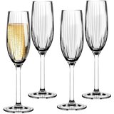 Altom design Set Čaša za Šampanjac Plisse 210 ml - 4 komada | shoptok.hr