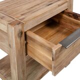  Noćni ormarići s ladicama 2 kom 40x30x48cm masivno drvo bagrema | shoptok.hr