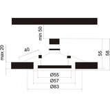 Mitea Lighting M02039 halogena svetiljka ugradna-rozetna bela | Eponuda.com