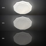  LED prigušiva stropna svetiljka HEX LED/72W/230V 3000-6000K prečnik 50 cm bela + daljinski upravljač | Eponuda.com