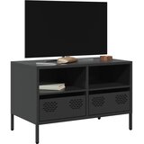 TV ormarić crni 68 x 39 x 43,5 cm hladno valjani čelik | Eponuda.com