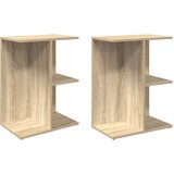 Maison Chic Dvo delni komplet Nočne omarice - Nočne mize sonoma hrast 46,5x29x61 cm inženirski les, (21690519) | Shoptok.si