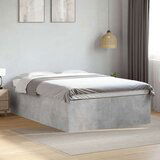  Okvir kreveta boja betona 140x190 cm od konstruiranog drva | shoptok.hr