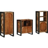 vidaXL Set namještaja za kupaonicu 3 pcs Čvrsto reciklirano drvo | shoptok.hr
