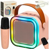  Otroški karaoke set Bluetooth – zvočnik in mikrofon z LED osvetlitvijo, roza - Rojstni dan - Najstniki | Shoptok.si