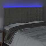  LED uzglavlje svjetlosivo 180x5x118/128 cm baršunasto | shoptok.hr
