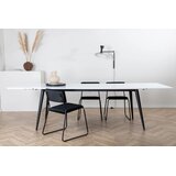 Venture Home Jimmy rastezljivi pravokutni blagovaonski stol 195 × 90 cm, bijeli | shoptok.hr