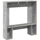  Okvir za kamin boja betona 81x18x82 cm od konstruiranog drva | shoptok.hr