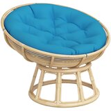  Okrugli jastuk svjetloplavi Ø 100 x 11 cm od tkanine Oxford | shoptok.hr