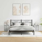  Noćni ormar 2 pcs Siva 39 x 34,5 x 50 cm Konstruirano drvo | Eponuda.com