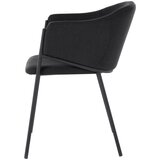 MID.YOU NASLANJAČ, les, kovina, tekstil črna | Shoptok.si