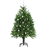 vidaXL Božićno drvce s 150 LED svjetlima s stalakom Zelena 120 cm PE | shoptok.hr