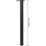 4 noge za stol podesive visine crne 870 mm | Eponuda.ba