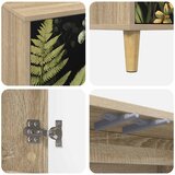  Kreveta RHENEN Sonoma 102 x 33 x 75 cm Konstruirano drvo Slike