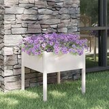 vidaXL Vrtna sadilica bijela 70 x 70 x 70 cm od masivne borovine | shoptok.hr
