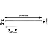 Rabalux 78016 - LED svetlo za montažu ispod ormarića BAREG LED/20W/230V 3000/4000K crna | Eponuda.com