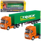 Truck Tovornjak polpriklopnik kontejner kovinski Huina zelena 1:50 | Shoptok.si