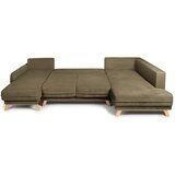 Bonami Selection Zelena sklopiva kutna garnitura od samta (s desnim kutom/u obliku slova "U") Tori – | shoptok.hr