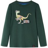  Dječja majica dugih rukava tamnozelena 104 | shoptok.hr