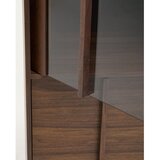 Kave Home Rjava vitrina v orehovem dekorju 100x170x40 cm Onix – | Shoptok.si